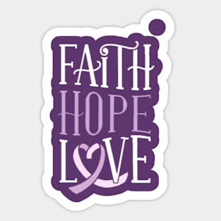 Faith hope love Sticker